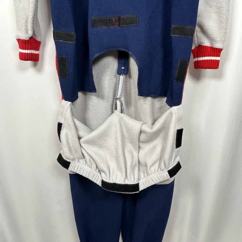 New England Patriots Sportsedo One Piece Pajama Adult Sm. Lounge Outfit Football - Picture 3 of 10